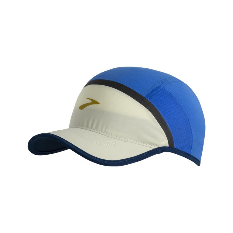 Brooks Base Sun - Mens Running Hat - Bluetiful/Honeydew Floralwhite/Indigo Rush (56807HQLK)